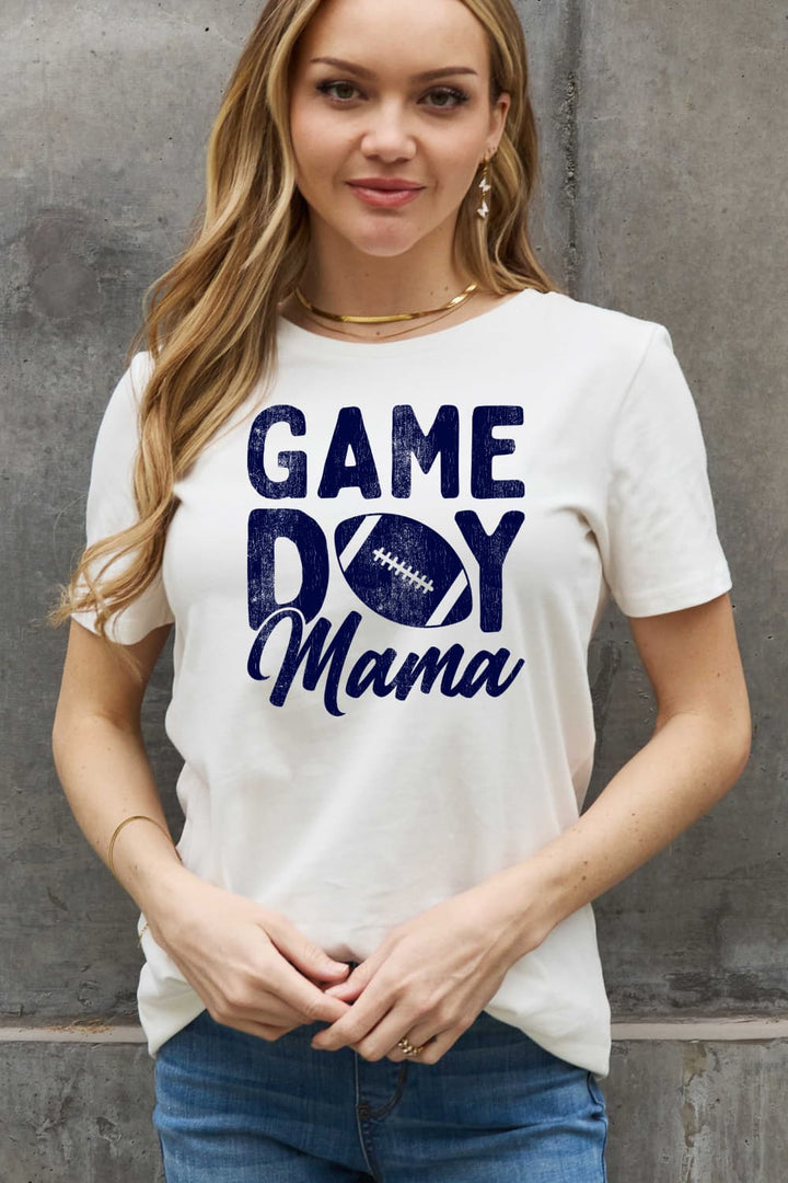 Simply Love Full Size GAMEDAY MAMA Graphic Cotton Tee