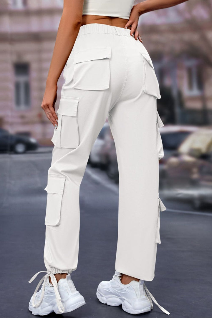 Elastic Waist Cargo Pants