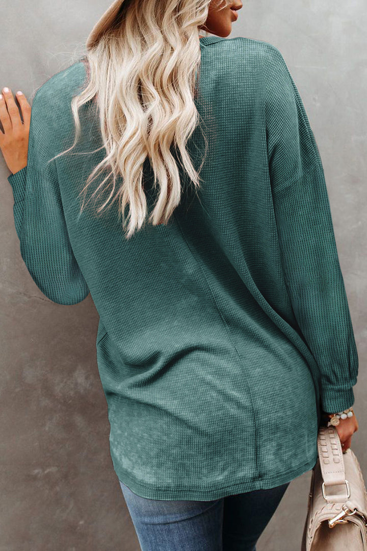 V-Neck Long Sleeve Top