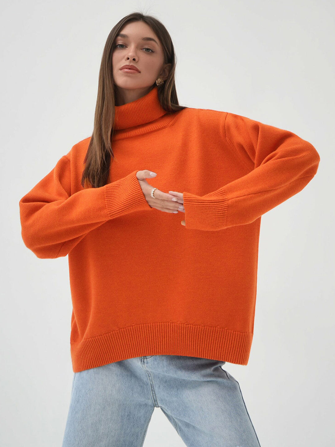 Turtleneck Long Sleeve Sweater