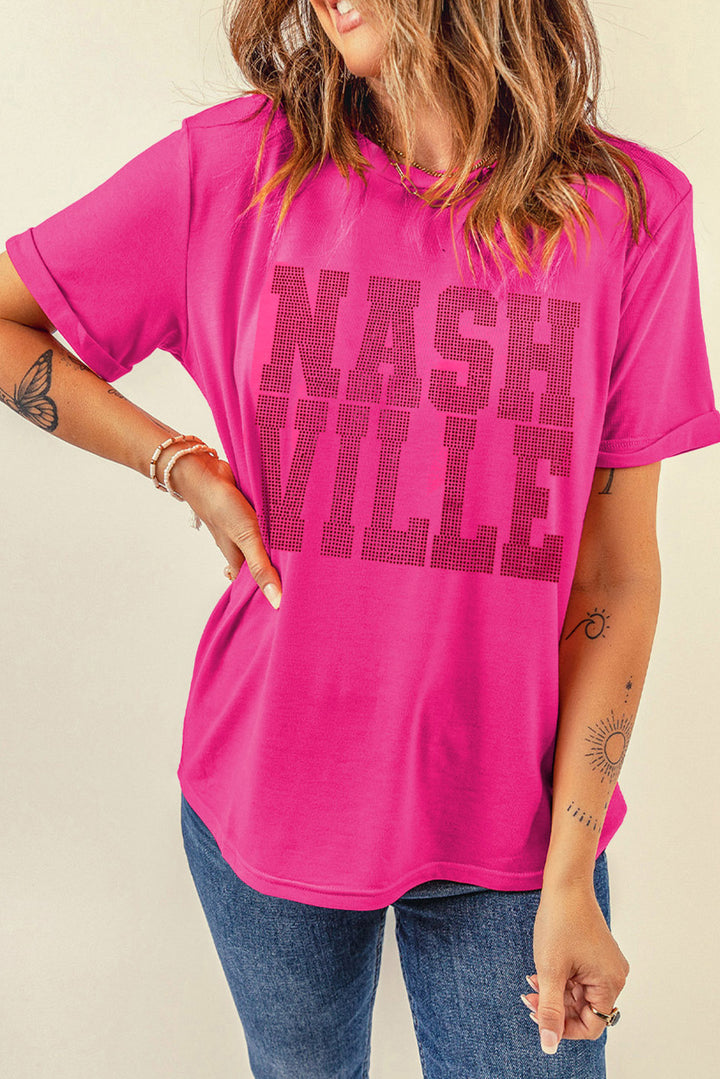 NASHVILLE Round Neck Short Sleeve T-Shirt