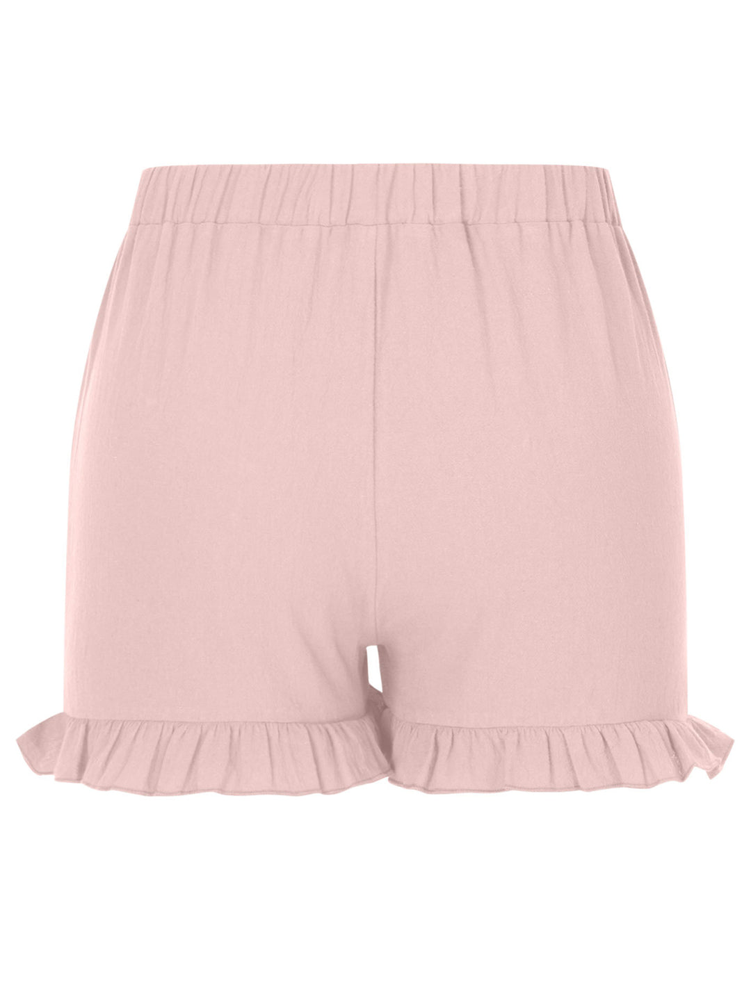 Frill Elastic Waist Shorts