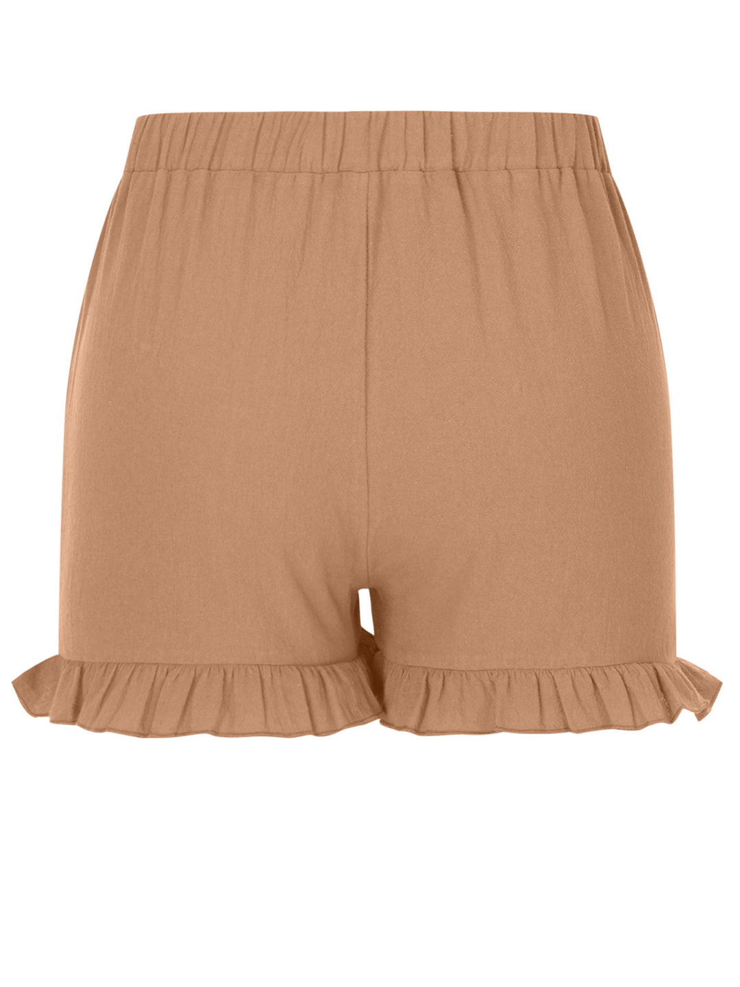 Frill Elastic Waist Shorts