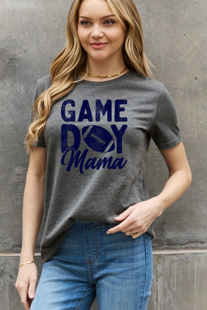 Simply Love Full Size GAMEDAY MAMA Graphic Cotton Tee