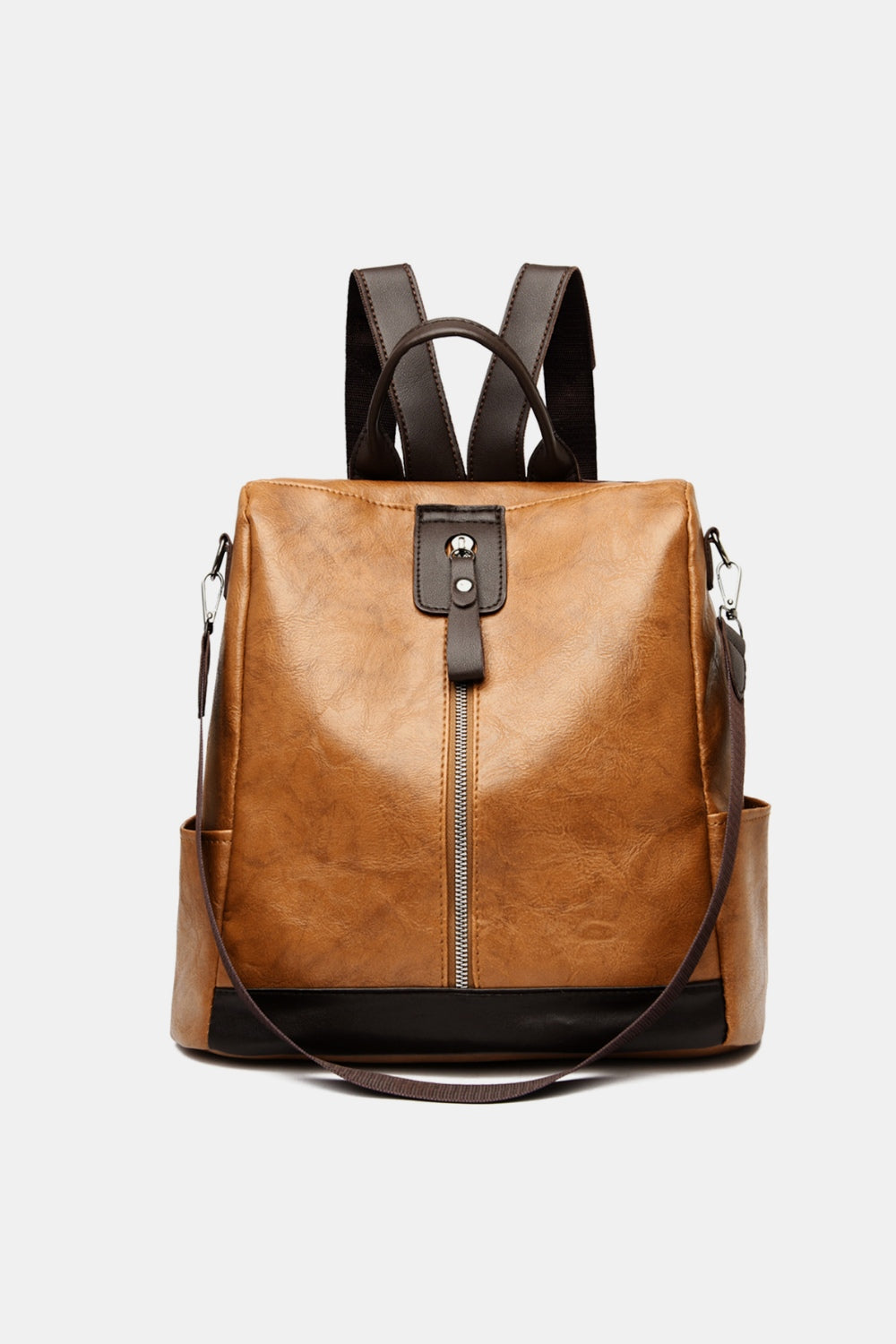 PU Leather Large Backpack Bag