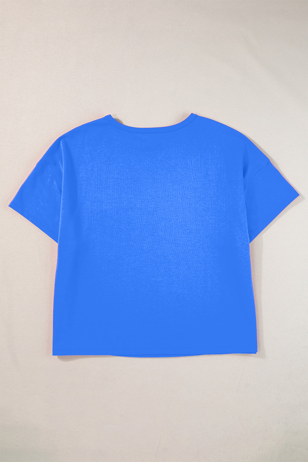 Pocketed Round Neck Short Sleeve T-Shirt