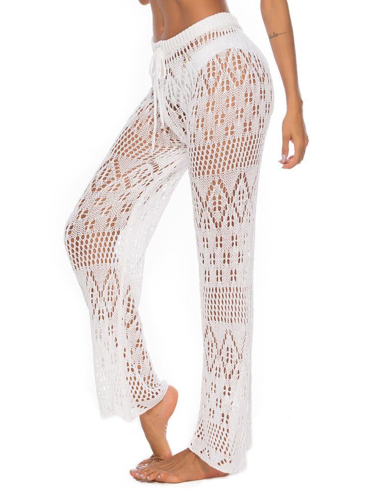 Cutout Straight Swim Pants