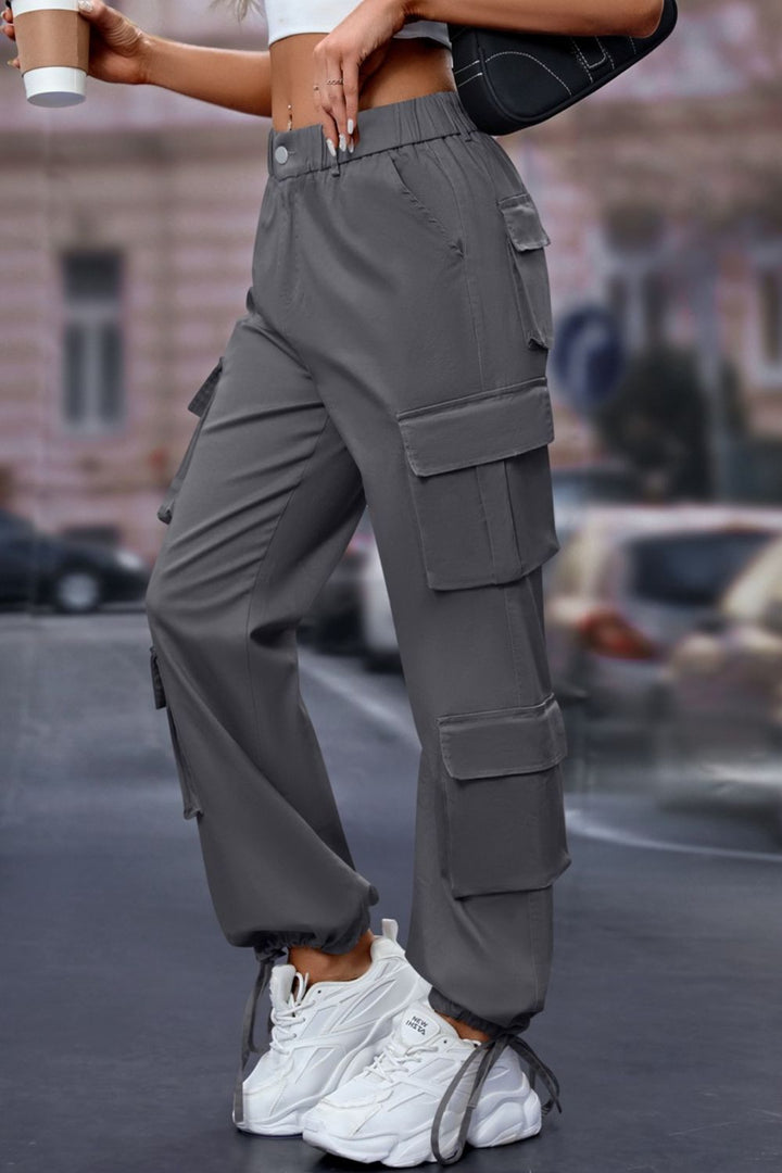 Elastic Waist Cargo Pants