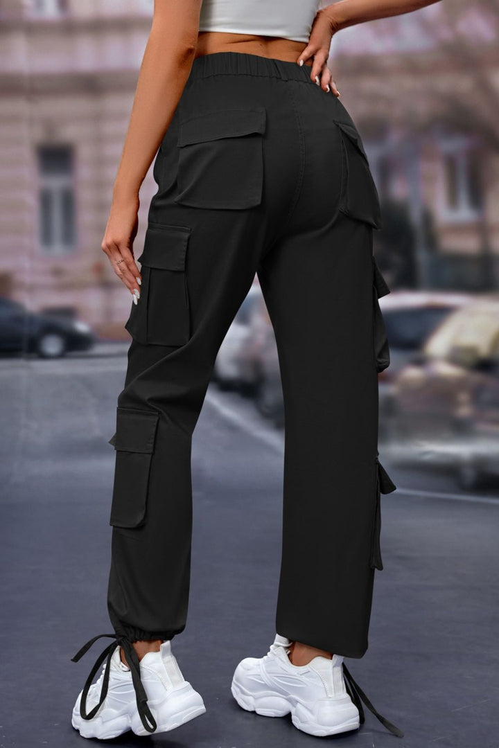 Elastic Waist Cargo Pants